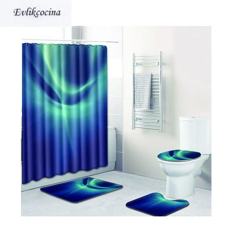 Бесплатная доставка 4 шт. зеленый светло-голубой Banyo Paspas коврик для ванной комнаты