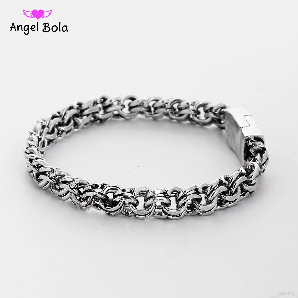 Man Biba Bangles Charms Bracelets Men Pulseira Jewelry Gifts Fashion Punk Buddha Bracelet Ancient Silver Color for Women B1207-4 Man Biba Bangles Charms Bracelets Men Pulseira Jewelry Gifts Fashion Punk Buddha Bracelet Ancient Silver Color for Women B1207-4