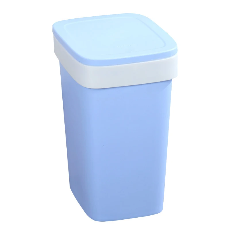 Brief Pressing Type Trash Can Bag Easy Change Garbage Can with Lid for