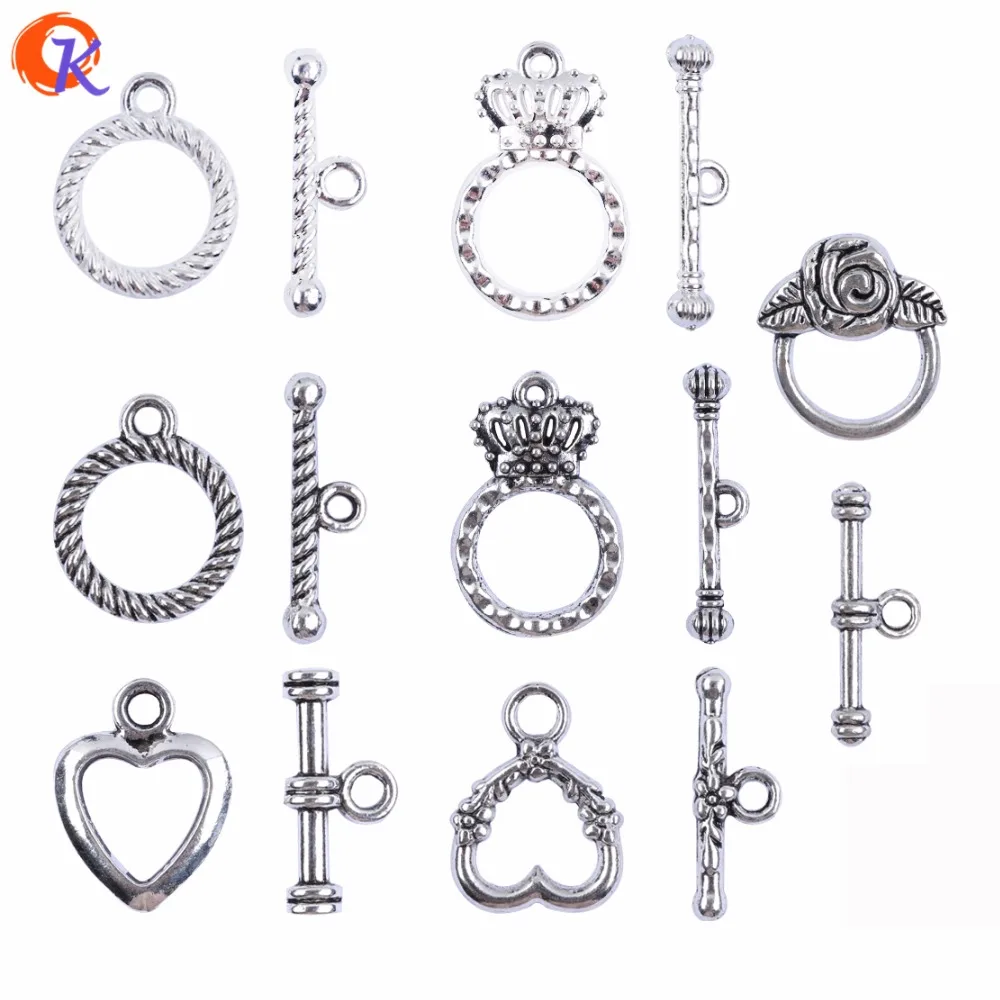 20 Sets Silver Toggle Clasp for Bracelets Necklaces Design Repair DIY Clasp