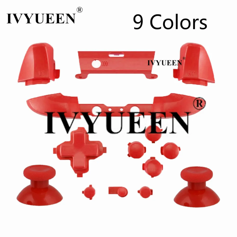 

IVYUEEN RB LB Bumper RT LT Trigger Buttons For Xbox One S Slim Controller Replacement Stick Button Repair Kit-9 Colors