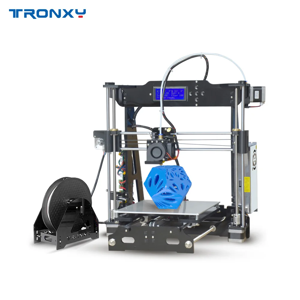 

Tronxy P802E Desktop 3D Printer DIY Kit Self Assembly Acrylic Structure Bowden Extruder MK3 heatbed Printing Size 220*220*210mm