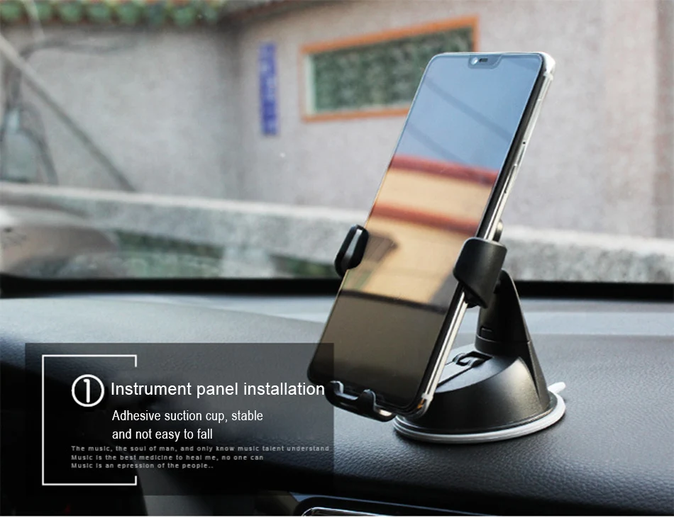 !ACCEZZ ABS Adjustable Car Air Vent Mount Phones Bracket For iPhone 7 8 Plus X Samsung Universal Mobile Auto Phone Holder Stand (2)