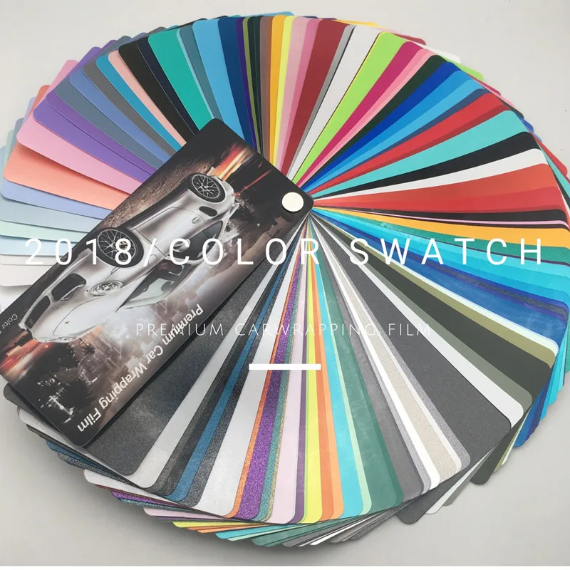 

High-end car vinyl wraps film premium wrapping film color swatch for Wholesaler fast shipping 3-5days Global Sale