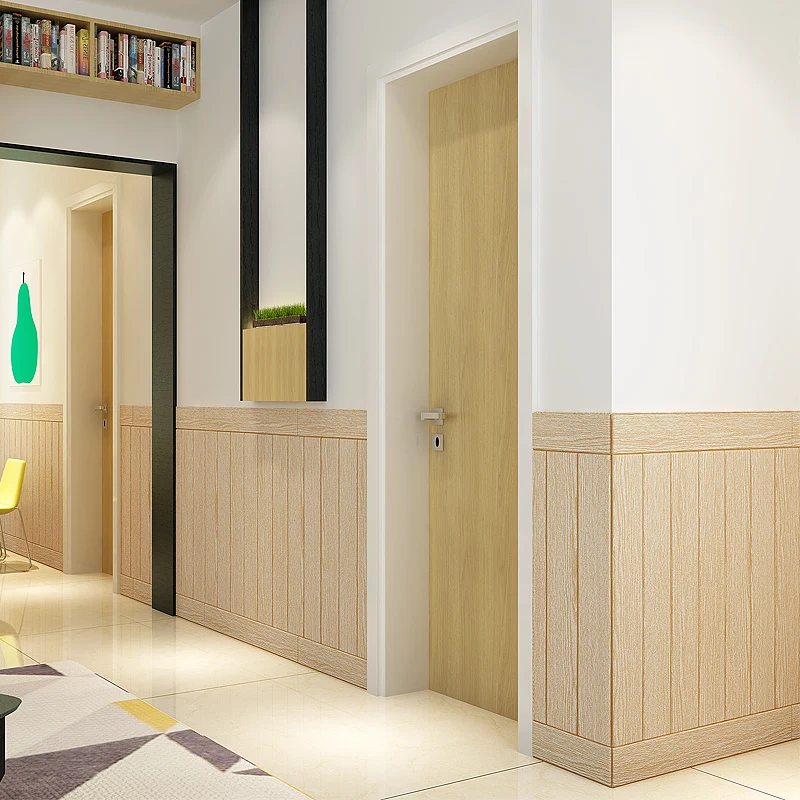 3D wood paper stereo wall affixed to the TV background skirt wallpaper living room wallpaper waterproof wall decorated bedroom 3D wood paper stereo wall affixed to the TV background skirt wallpaper living room wallpaper waterproof wall decorated bedroom
