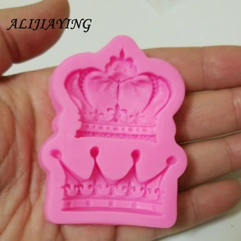 

1Pcs Crowns Princess Queen 3D Silicone Mold Fondant Cake Decorating Tools chocolate Kitchen baking accessories D0761