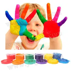 6 шт./лот, 30 мл 6 цветов пальчикового рисования, Обучение и образование игрушка. игрушки для рисования, палец искусства, создать свой
