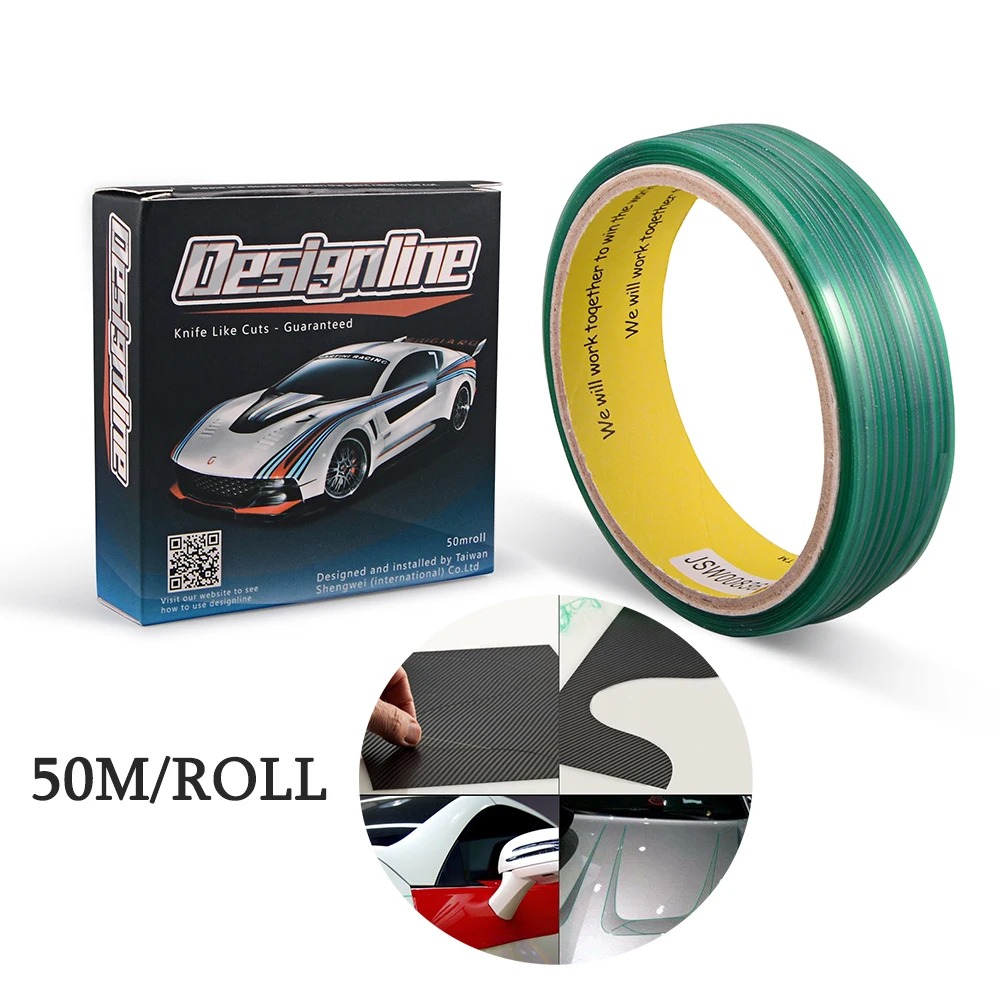 EHDIS 50M Vehicle Knifeless Tape Design Line Vinyl Foil Film Graphic Cutting Decoration Tape Car Wrapping