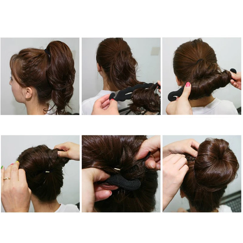 Hot Magic Foam Twist Sponge Hair Sponge Headwear Hairdisk Hair Device Bun Updo Headbands Hair Accessories Hair Braiding Tool