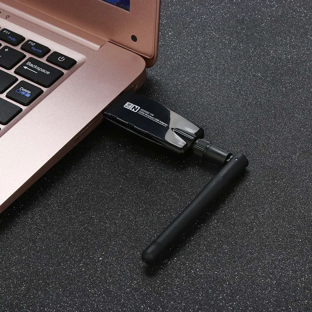 VOBERRY 300 Мбит/с беспроводной USB WiFi адаптер шифрует собака сети LAN карты 802.11b/g/n, с антенной для эффективной передачи