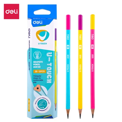 DELI Графитовые Карандаши для школы 1 коробка(12 шт) HB/2B симпатичный карандаш набор карандашей для рисования карандаши для детей EU53000 EU53100 - Цвет: EU53100-2B