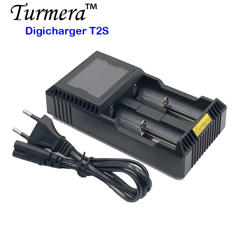 Зарядное устройство для аккумуляторов 18650 Turmera зарядное lcd T2S 26650 21700 18500 18350 14500