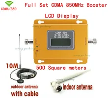 70dB LTE UMTS GSM CDMA 850MHz 2G 3G 4G Wireless Mobile Phone Repeater Signal Booster Signal Repeater Amplifier + Cable + Antenna