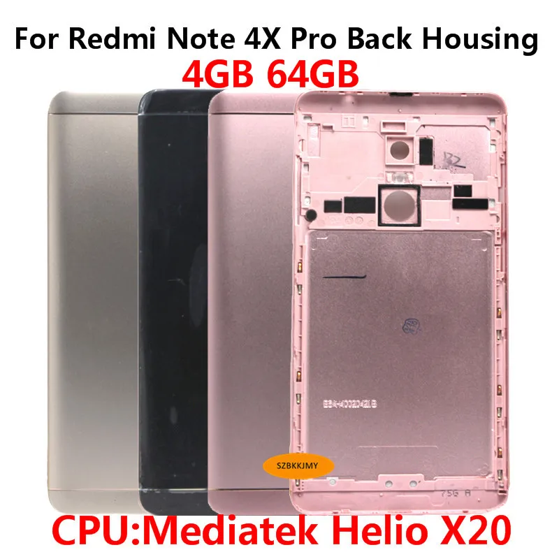 

For Redmi Note 4X Pro 4GB 64GB Metal Cover Case for Redmi Note 4X Pro Back Battery Cover Housing Replacement Parts Note 4X Prime