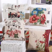 Decorative Jacquard Vintage font b Floral b font Bird Botanical Fish Sailling Boat Plant Gift Sofa