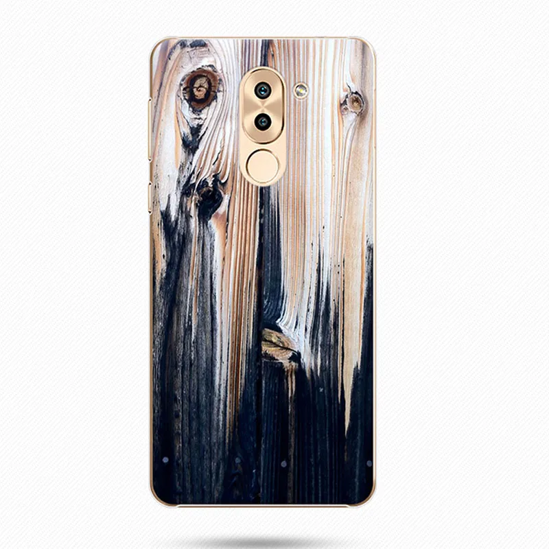 Жесткий 5 дюймов для Huawei Honor 6X Honor6X 6 X Casex Purecolor Новый Модный чехол с деревянной