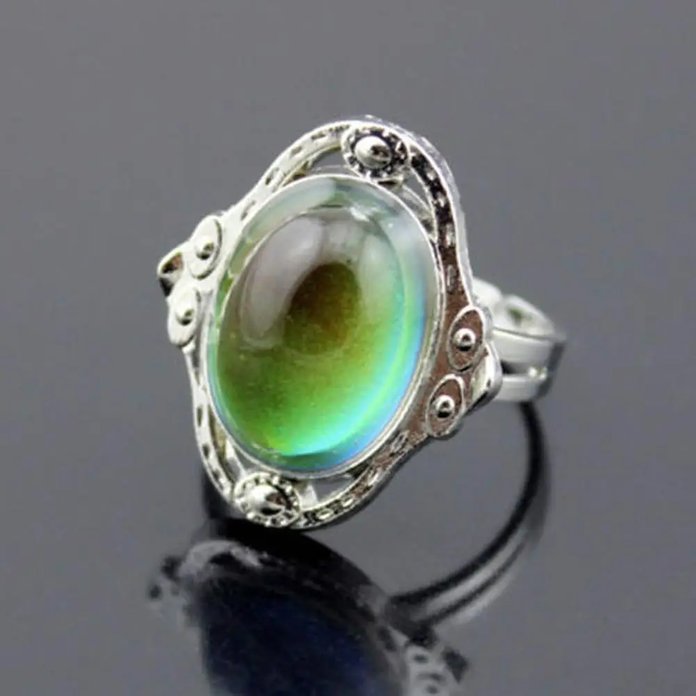 

Vintage Unisex Mood Changing Color Ring Adjustable Temperature Control Band