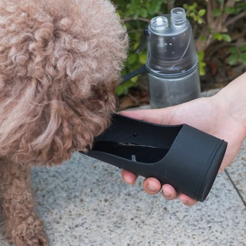

600 ml Pet Dog Bottle Outdoor Dog Bottle Feeding Puppy Cat Drink Clean Water Pet Supplies Metal Cycling Use Feeding