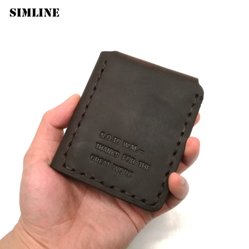 SIMLINE Genuine Leather Men Wallet Vintage Handmade Crazy Horse Cowhide The Secret Life Of Walter Mitty Wallet Short Male Purse SIMLINE Genuine Leather Men Wallet Vintage Handmade Crazy Horse Cowhide The Secret Life Of Walter Mitty Wallet Short Male Purse