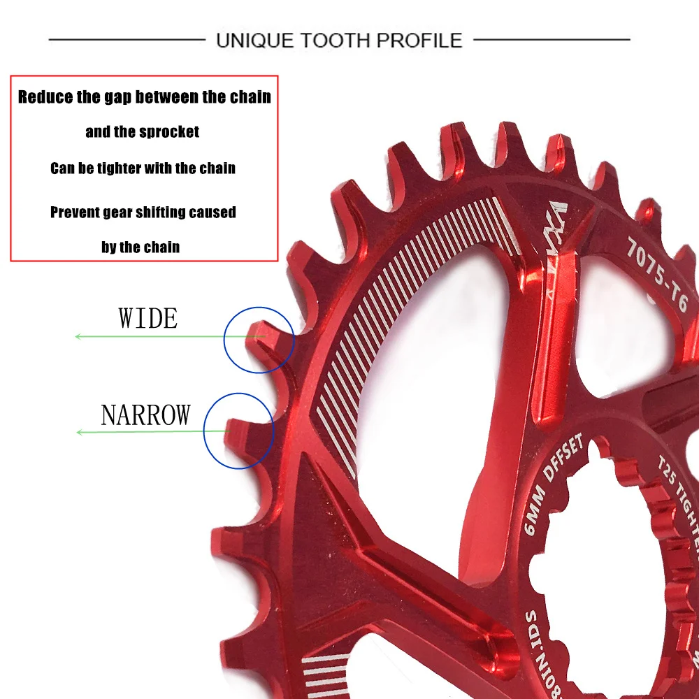 VXM دراجة Chainwheel 30 طن 32 طن 34 طن 36 طن 38 طن ضيق واسعة دراجة Chainring ل GXP XX1 x9 XO X01 CNC AL7075 Crankset دراجة أجزاء VXM دراجة Chainwheel 30 طن 32 طن 34 طن 36 طن 38 طن ضيق واسعة دراجة Chainring ل GXP XX1 x9 XO X01 CNC AL7075 Crankset دراجة أجزاء
