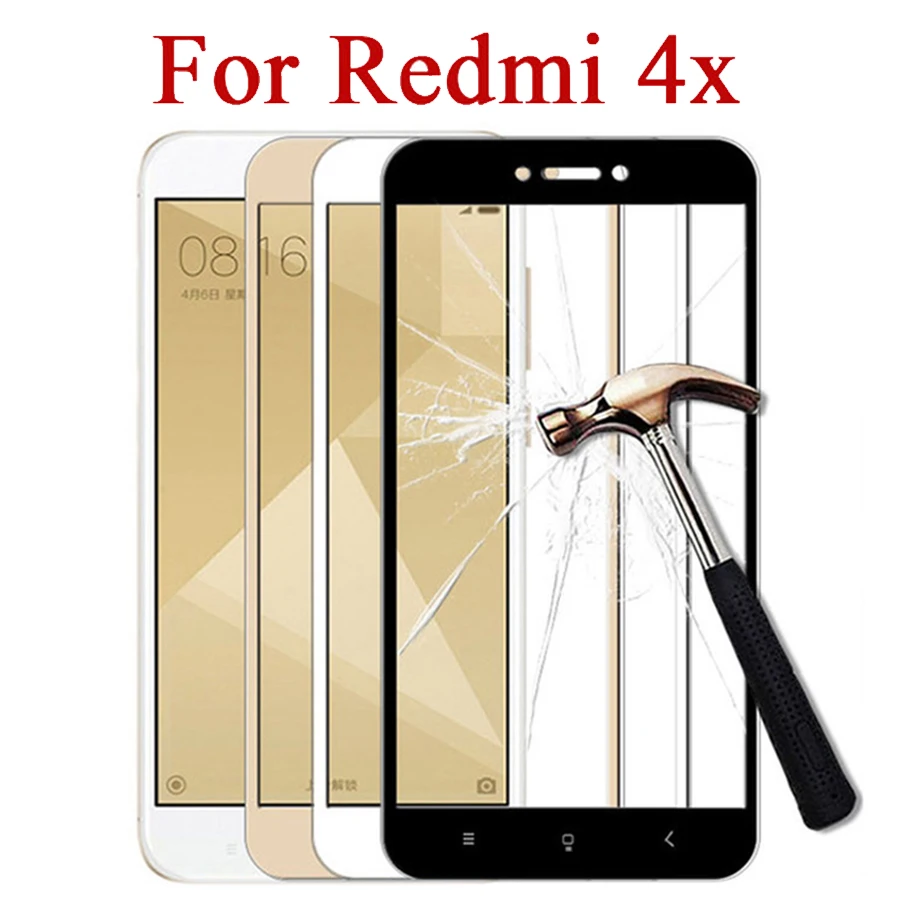 Защитное стекло для Xiaomi redmi 4 x закаленное Xiaomei xiami xiomi x4 Защитная пленка экрана Tremp |