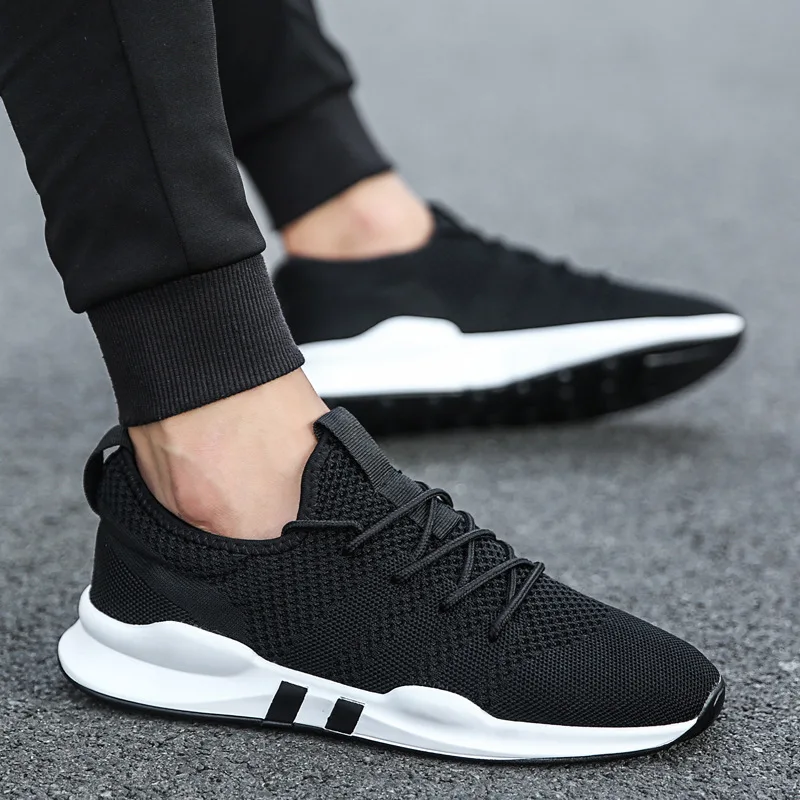 

NAUSK 2018 Autumn Designed Fly Weave Men's Casual Shoes Future Theory Male Breathable Lace Up Leisure Chaussure Sneakers