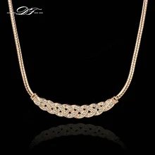 Вальс dfn016 любви 18k позолоченные прелести ожерелья и подвески ювелирные изделия подарки для wonem хрустальные цепи кулон подвески кулоны подвеска колье ожерелье цепочка распродажа бижутерия украшения подарки