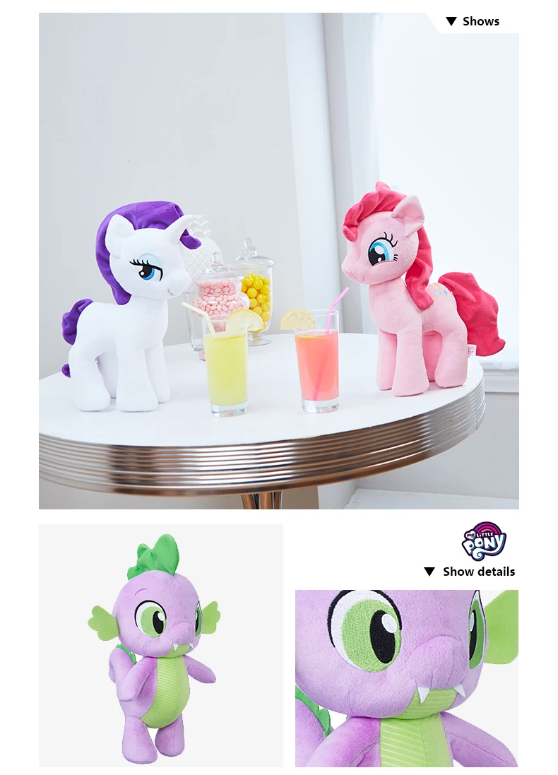 Hasbro 30,48 см My Little Pony милые плюшевые Ast Spike Twilight Sparkle Rainbow Dash Pinkie-Pie Rarity экшн-фигурки Colletion