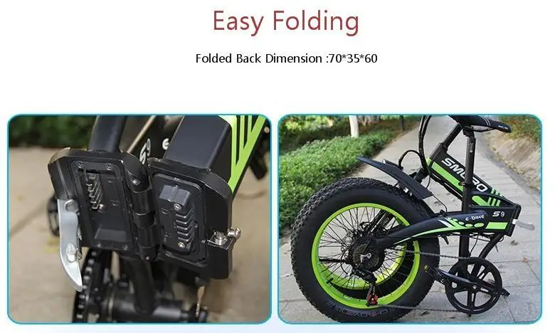 Excellent Can be customized smlro 36v 10AH 350W Sandy Beach Mountain Snowfield Double Disc Brake folding Electric bike Bicycle ebike 15 Excellent Can be customized smlro 36v 10AH 350W Sandy Beach Mountain Snowfield Double Disc Brake folding Electric bike Bicycle ebike 15