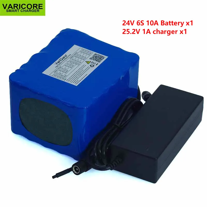 24 V 10 Ah 6S5P 18650 bateria litowa bateria 24 V elektrycznego roweru motoroweru/akumulator elektryczny/litowo-jonowy + ładowarka 25.2V 2A