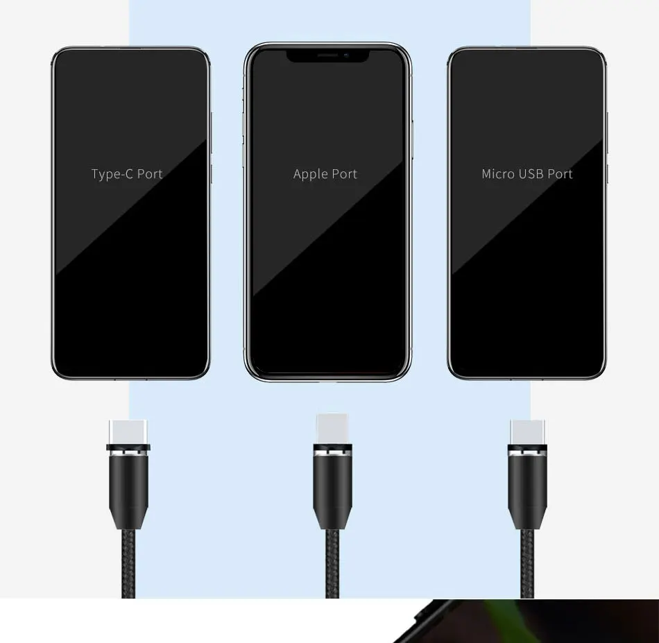 3A Быстрая зарядка Micro USB Магнитный кабель зарядное устройство Тип C Android Магнитный кабель передачи данных телефона провод шнур для iPhone 6 7 samsung Xiaomi