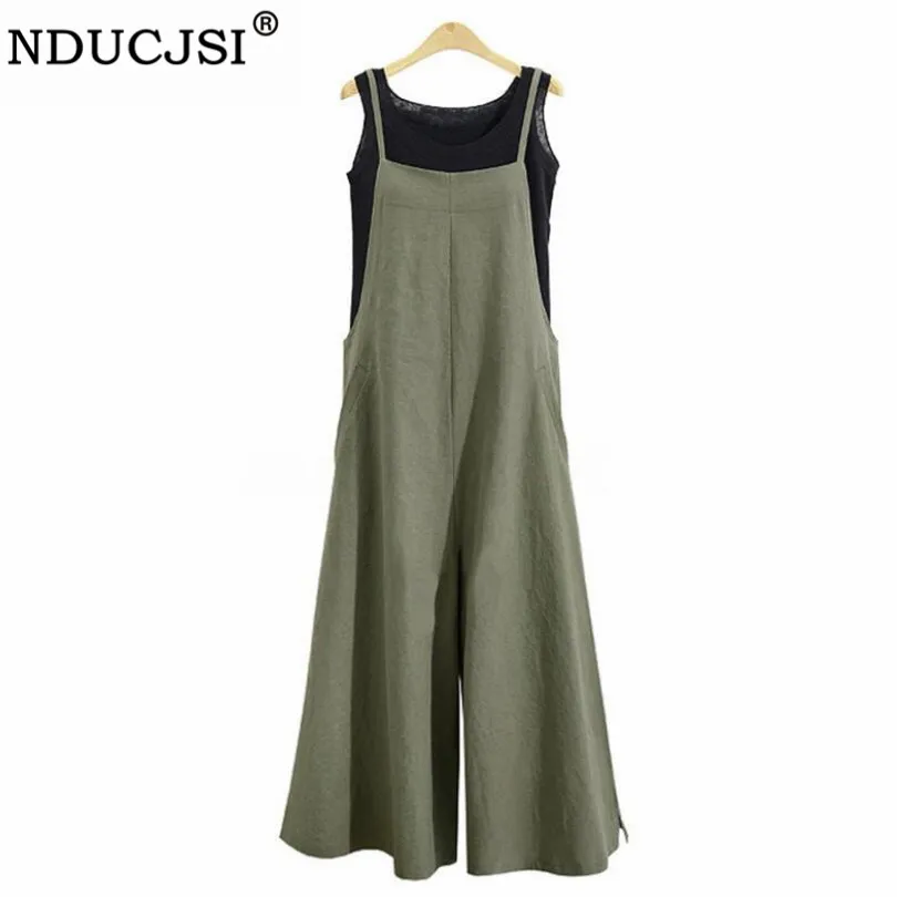 

NDUCJSI Bodysuit Women Fashion Women Loose Jumpsuit Big Size Romper Clubwear Pocket Casual Rompers Womens Jumpsuit 2019