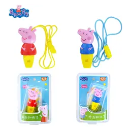 Натуральная Свинка Пеппа игрушечный свисток Post флейта Джордж Свинья Peluche Peppa фигурки Аниме Peppa игрушки "Свинка" для детей подарок