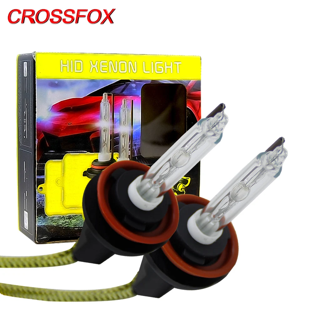 CROSSFOX 6000K 55W HID Bulbs Xenon H7 H8 H9 H11 H1 9005 9006 HB3 HB4