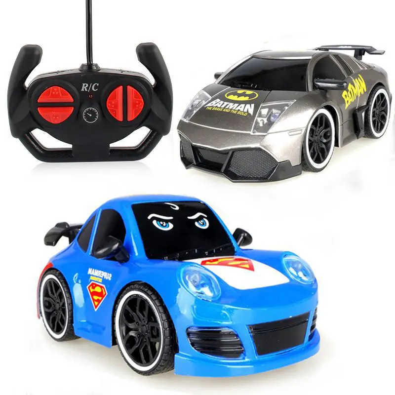 

1:20 RC Car Avengers Endgame Cartoon Figures Super Hero Superman Batman Iron Spider Man Hulk Cars Radio Remote Control Kids Toys