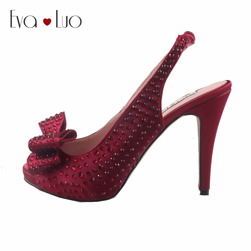 Chs871 Bogen Schuhe Weinrot High Orange Maß Pumps Green turquoise Blue 2 Hochzeit Heels ivory purple Frauen Nach Braut customize green Burgund Any Color Kristall mint sliver purple Blue pink champagne yellow gold royal Pumpen blue white Kleid winered navy lavander peach fuchsia Silver EvrwYvOq