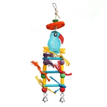 Loofah попугай стиль средние лестницы товары для животных, игрушки для птиц Заводская розетка