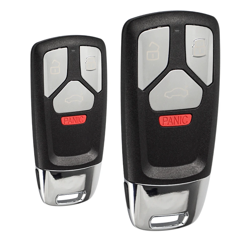 OkeyTech 4 кнопки дистанционный ключ дистанционного управления чехла для Audi TT A4 A5 S4 S5 Q7 SQ7 Замена Крышка лезвием аварийной ситуации