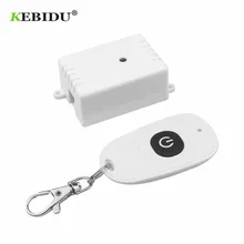 KEBIDU 433 MHz Universal Wireless Remote Control Switch AC 110V 220V 1CH Relay Receiver Module and RF Remote Controls Universal