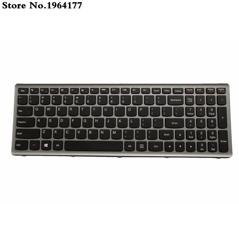 Teclado Engraçado para Computador Portátil Lenovo Novo Teclado para Ideapad G500h S500 S500c G505s G510s S510p Z510 Flex 15 S500t Z501 15d Teclado de substituição - Imagem 3