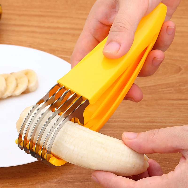 

A1 Banana artifact banana slicer cutting the knife tool multi-function sausages trill salad artifact clip LU9281630