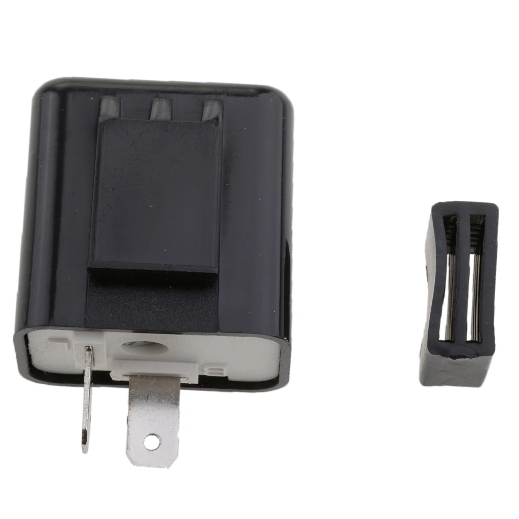 2-Pin 12V LED Flasher Adjustable Frequency Relay Turn Signal Indicator For Motorcycle Motorbike Universal For Honda Kawasaki  