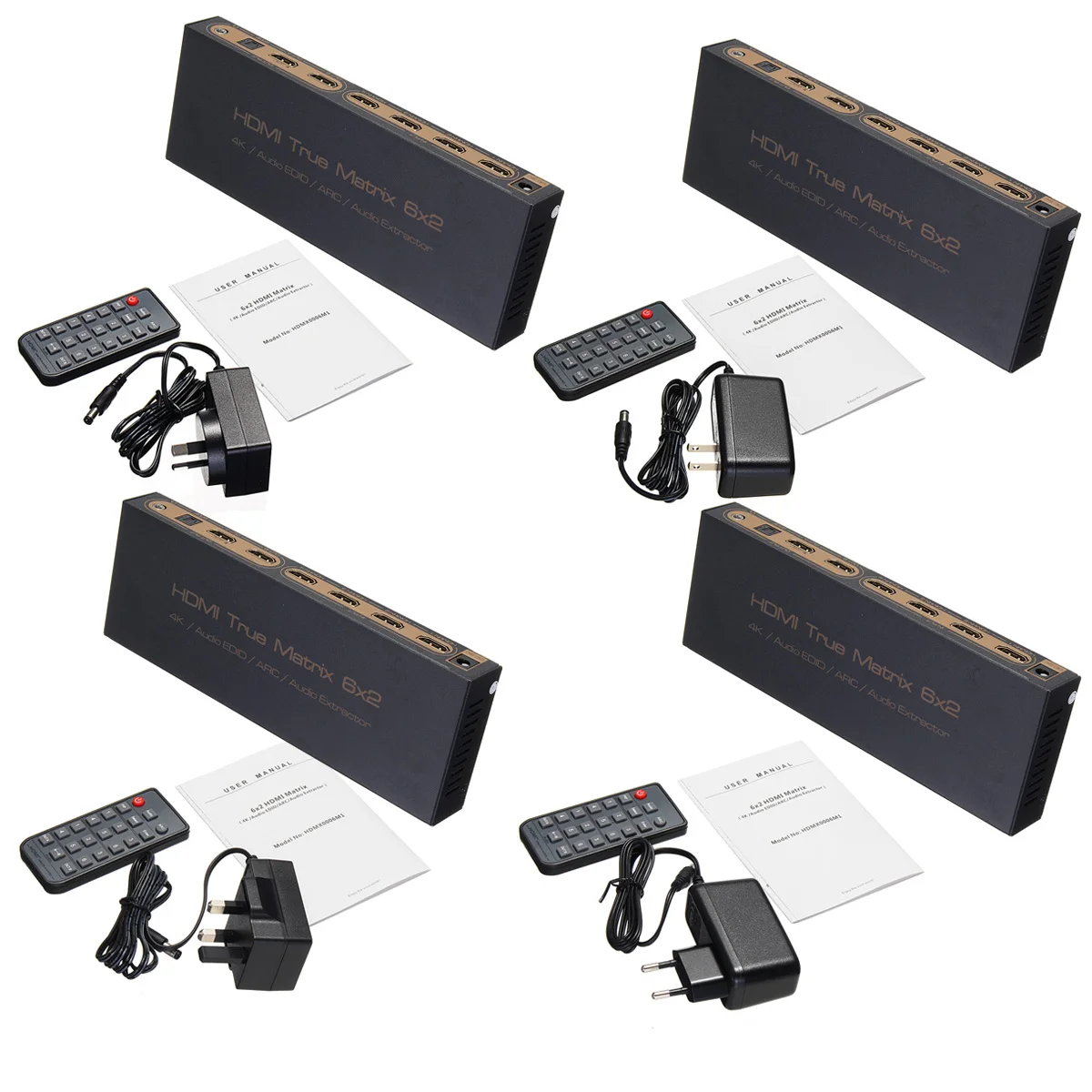 HDMI Matrix 6x2 PIP HDMI Switch Splitter 6 input 2 Output Converter DC5V/2A 4K 3D Audio EDID/ARC/Audio Extractor For HDTV HDMI Matrix 6x2 PIP HDMI Switch Splitter 6 input 2 Output Converter DC5V/2A 4K 3D Audio EDID/ARC/Audio Extractor For HDTV