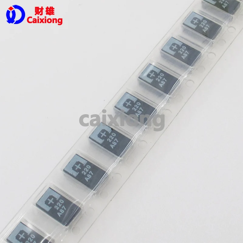 20 штук 10TPB220ML SMD полимерно танталовый конденсатор 7343 10V 220 УФ типа: D с низким ESR 25 mOhms