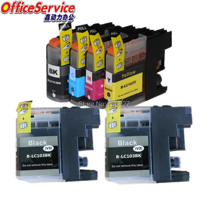LC103 LC101 совместимый чернильный картридж для принтера Brother MFC J285DW J470DW J475DW J650DW J870DW