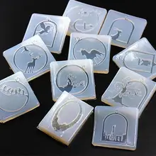 14 стилей на выбор, Прозрачная силиконовая форма для ювелирной рамки, подвеска в виде животных, силиконовая форма ручной работы, формы для эпоксидной смолы