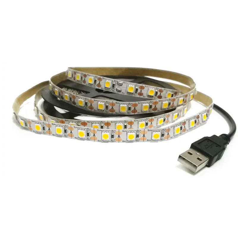 Светодиодная лента гибкая USB 5 в пост. Тока 1/2/3/4/5 м|led lamp e27|led bulbsmd led bulb |