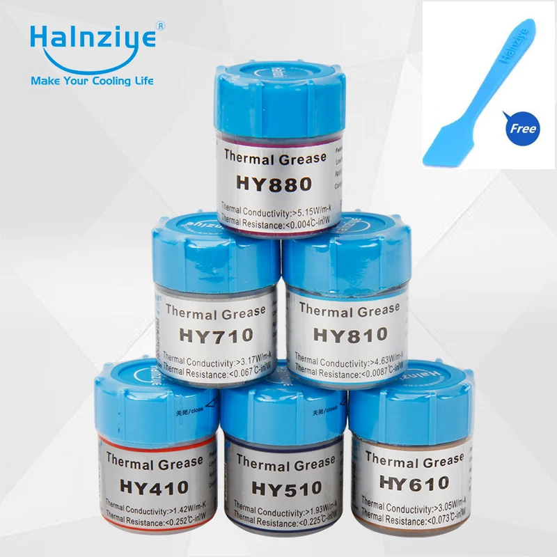 HALNZIYE HY410 HY510 HY610 HY710 HY810 HY880 CPU GPU المعالج التبريد برودة المبرد الحرارية الشحوم مركب الشحوم السيليكا HALNZIYE HY410 HY510 HY610 HY710 HY810 HY880 CPU GPU المعالج التبريد برودة المبرد الحرارية الشحوم مركب الشحوم السيليكا