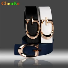 ChenKe брендовые дизайнерские ремни для женщин, модные гладкие ремни с буквенной пряжкой для женщин и мужчин, роскошные кожаные ремни для унисекс
