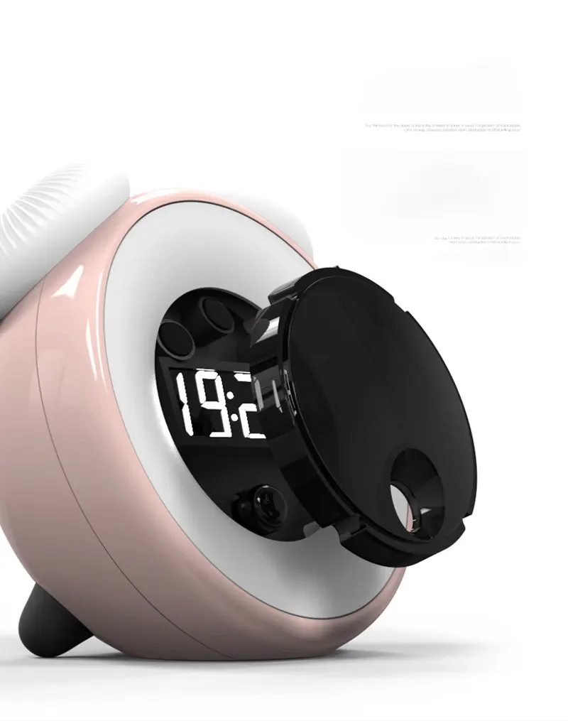Multifunction Intelligent Wake-Up LED Light Alarm Clock Night  Lamp USB Bedside Digital Touch Sensor Dimmable Morning Snooze (5)